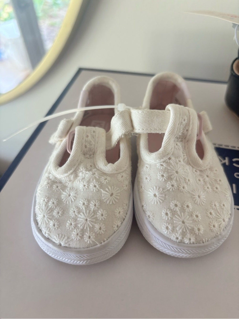 Infant eyelet Keds, barely worn